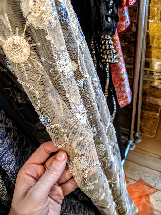 I'm absolutely obsessed with the sequin work on this Malan Breton dress. The best part of all? The sequins are made out of used cans. Now that's what I call upcycling.